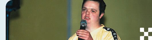 photo of a boy with downs syndrome