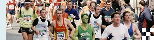 photo of runners at the London Marathon